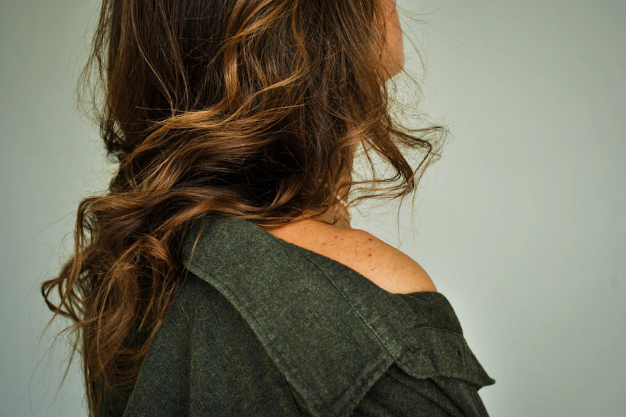 Glossy auburn waves with warm dimensional color